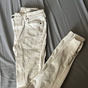 All Saints Skinny White Jeans Size 28
